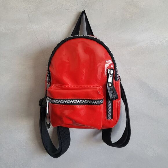 Mini Cherry Red PVC Backpack Coast to Coast 7x8x3 - Picture 1 of 8